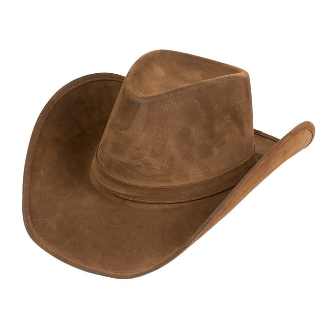 Cowboyhoed Nepleer Bruin 43cm van Boland koop je bij Partywinkel