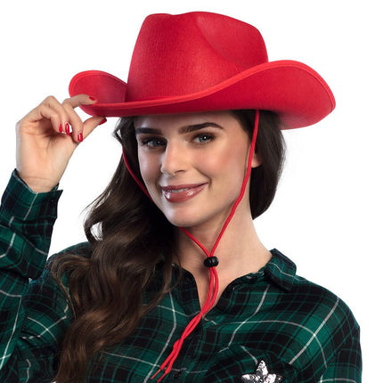 Cowboyhoed Rood van Boland koop je bij Partywinkel