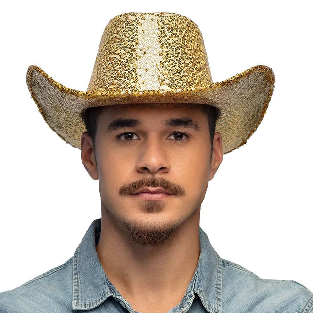Cowgirl Hoed Goud van Boland koop je bij Partywinkel