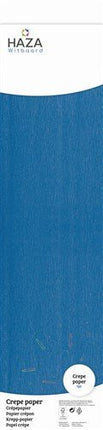 Crepe papier donkerblauw (FSC, 250x50cm) van Haza Witbaard koop je bij Partywinkel