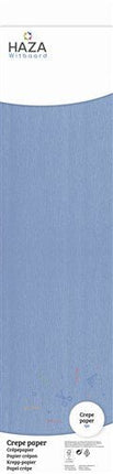 Crepe papier middenblauw (250x50cm) van Haza Witbaard koop je bij Partywinkel
