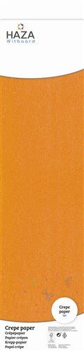 Crepe papier oranje (FSC, 250x50cm) van Haza Witbaard koop je bij Partywinkel