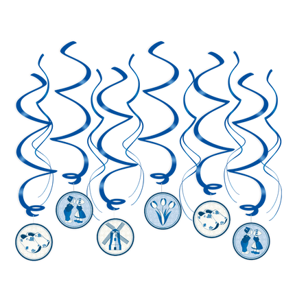Delftsblauw Hangdecoratie 70cm van Paper Dreams koop je bij Partywinkel