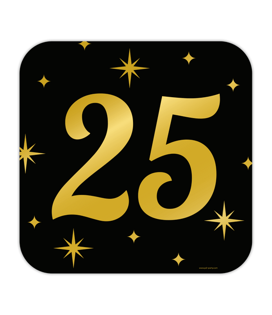 Deurbord 25 Jaar 50cm van Paper Dreams koop je bij Partywinkel