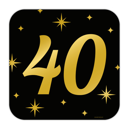 Deurbord 40 Jaar 50cm van Paper Dreams koop je bij Partywinkel