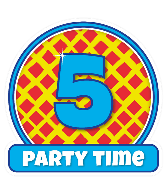 Deurbord 5 Jaar Gekleurd 50cm van Paper Dreams koop je bij Partywinkel