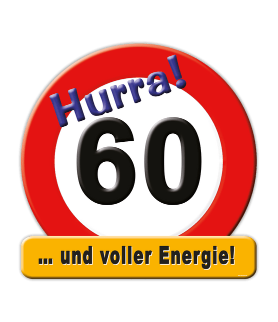 Deurbord 60 Jahre 50cm van Paper Dreams koop je bij Partywinkel