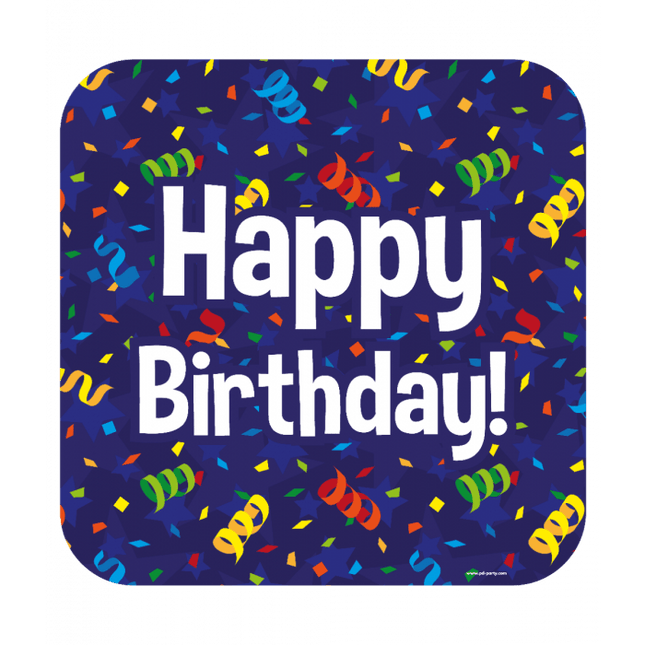 Deurbord Happy Birthday 50cm van Paper Dreams koop je bij Partywinkel