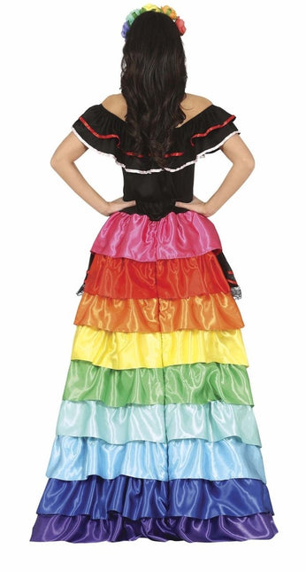 Dia De Los Muertos Halloween Kostuum Dames van Fiestas Guirca koop je bij Partywinkel