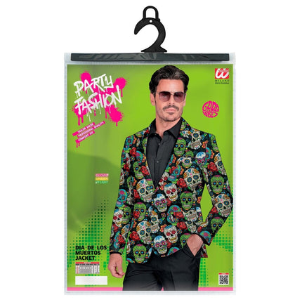 Dia De Los Muertos Jas Heren van Widmann koop je bij Partywinkel
