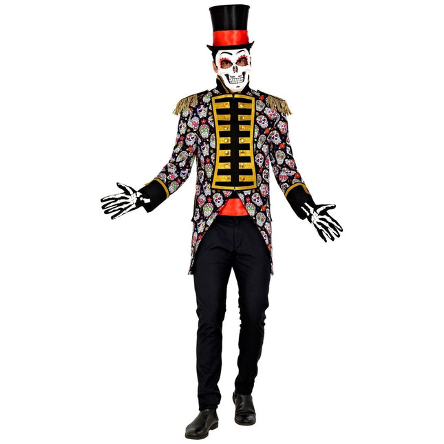 Dia De Los Muertos Jas Heren Neon van Widmann koop je bij Partywinkel