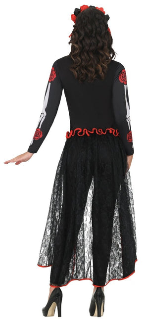 Dia De Los Muertos Kostuum Dames Skelet van Fiestas Guirca koop je bij Partywinkel