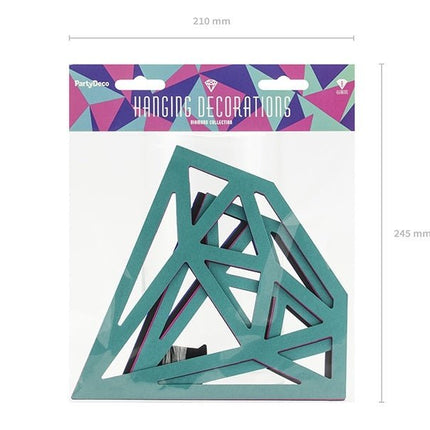 Diamant Hangdecoratie Set 8 delig van Partydeco koop je bij Partywinkel