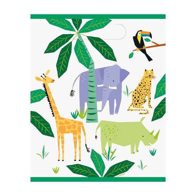 Dieren Safari Uitdeelzakjes 8st van Unique koop je bij Partywinkel