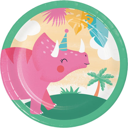 Dino Borden 18cm 8st van Creative Converting koop je bij Partywinkel