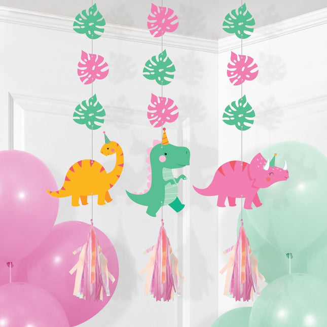 Dino Hangdecoratie 91cm 3st van Creative Converting koop je bij Partywinkel