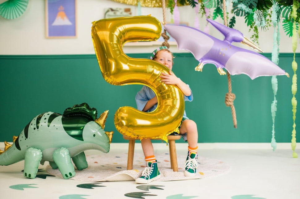 Dino Helium Ballon Leeg 115cm van Partydeco koop je bij Partywinkel