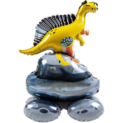 Dino Helium Ballon Met Standaard Leeg 80cm van Folat koop je bij Partywinkel