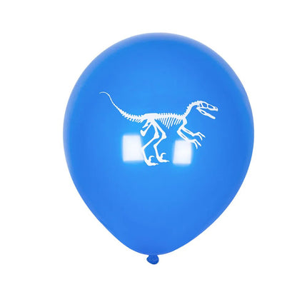 Dinosaurus Ballonnen Gekleurd 25cm 6st van Boland koop je bij Partywinkel