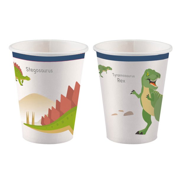 Dinosaurus Bekers Karton 200ml 8st van Riethmueller koop je bij Partywinkel