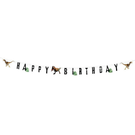 Dinosaurus Letterslinger Happy Birthday 2m van Boland koop je bij Partywinkel