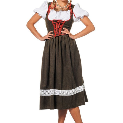 Dirndl Jurk Oktoberfest Lang Groen van Wilbers & Wilbers koop je bij Partywinkel