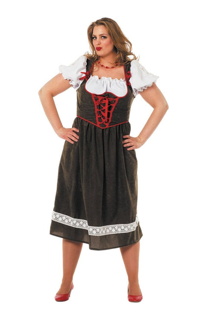 Dirndl Jurk Oktoberfest Lang Groen van Wilbers & Wilbers koop je bij Partywinkel