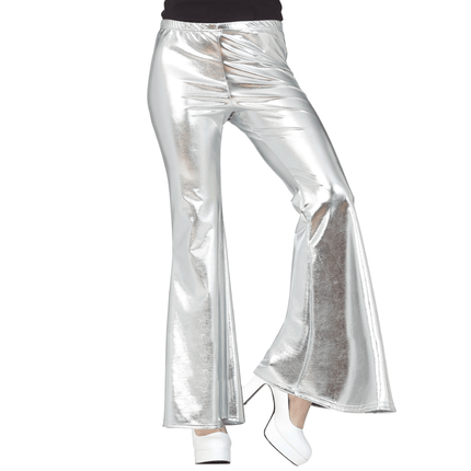Disco 70S Broek Zilver Dames van Fiestas Guirca koop je bij Partywinkel