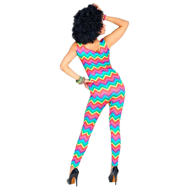 Disco 70S Jumpsuit Dames Groovy van Widmann koop je bij Partywinkel