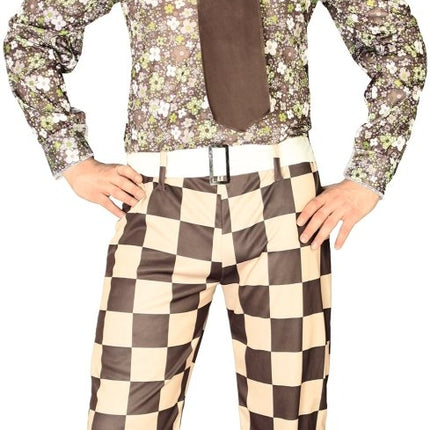 Disco 70S Kostuum Bruin Heren van Fiestas Guirca koop je bij Partywinkel
