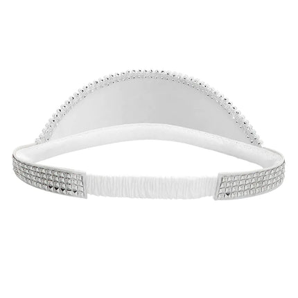 Disco 70S Zonneklep Zilver Pailletten van Boland koop je bij Partywinkel