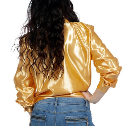 Disco Blouse Ruches Goud van Wilbers & Wilbers koop je bij Partywinkel