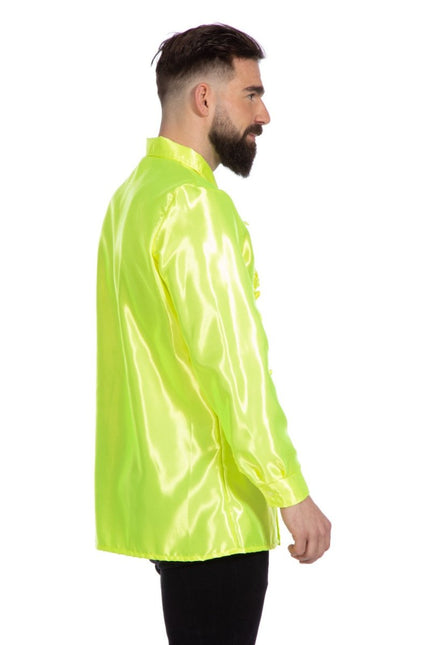 Disco Blouse Ruches Lime Groen van Wilbers & Wilbers koop je bij Partywinkel