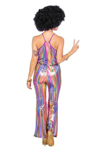 Disco 70S Jumpsuit Dames van Wilbers & Wilbers koop je bij Partywinkel