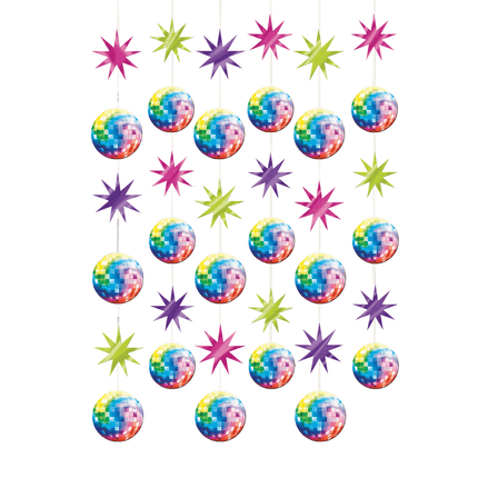 Disco Hangdecoratie 2,10m 6st van Riethmueller koop je bij Partywinkel
