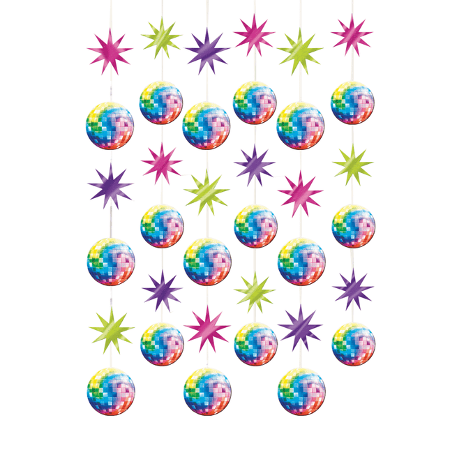 Disco Hangdecoratie 2,10m 6st van Riethmueller koop je bij Partywinkel
