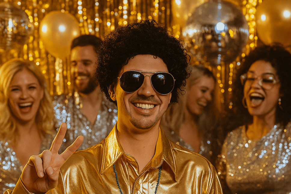 Disco Pak Goud Heren 5 delig van PartyXclusive koop je bij Partywinkel