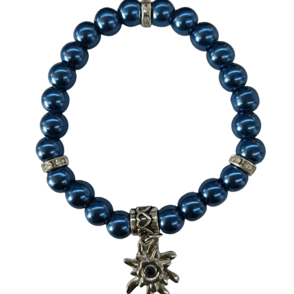 Donkerblauwe Armband Edelsteen van Haus Huberts koop je bij Partywinkel