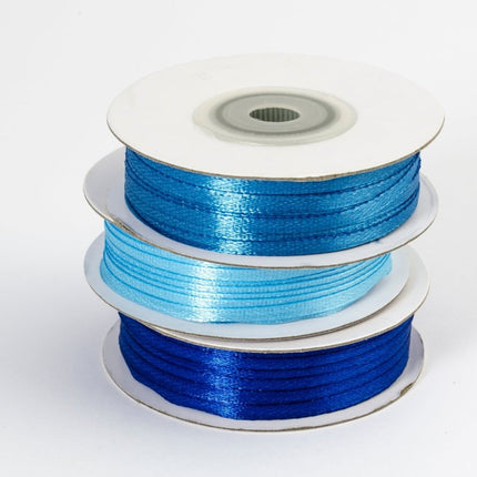 Donkerblauwe Lint 3Mm 50m van Partydeco koop je bij Partywinkel