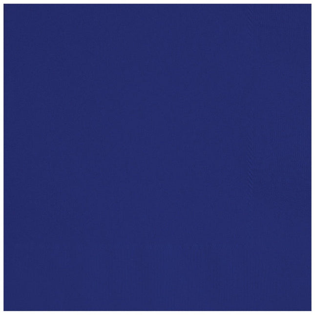 Donkerblauwe Servetten 2 Laags 33cm 20st van Unique koop je bij Partywinkel