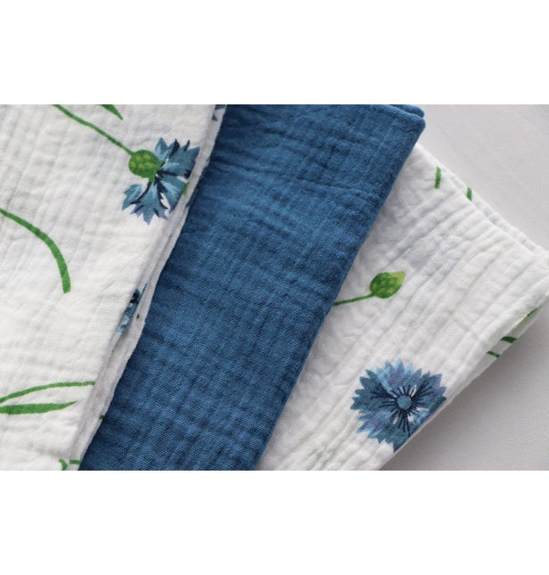 Donkerblauwe Servetten Katoen 40cm 4st van CHAKS koop je bij Partywinkel