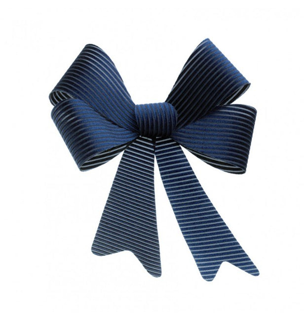 Donkerblauwe Strik Velvet 51cm van CHAKS koop je bij Partywinkel