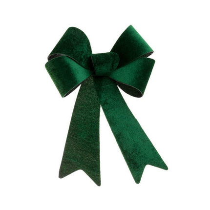 Donkergroene Strik Velvet 39cm van CHAKS koop je bij Partywinkel