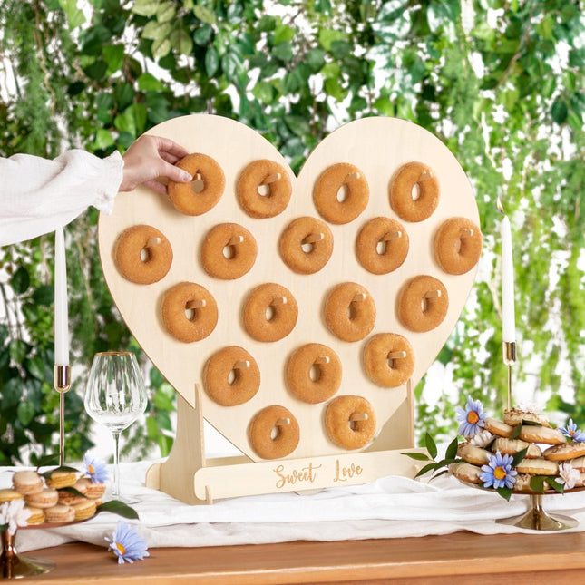 Donut Wall Hout 65x59cm van Partydeco koop je bij Partywinkel