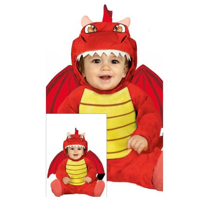 Draak Kostuum Baby Rood van Fiestas Guirca koop je bij Partywinkel