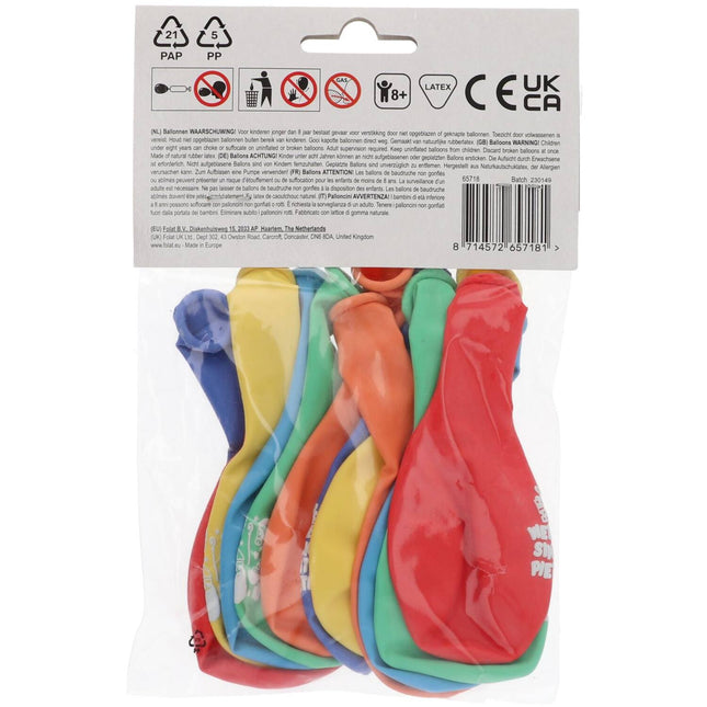 Färgade Sinterklaasballonger 23cm 12st