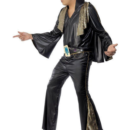 Elvis Kostuum, Zwart & Goud van Smiffys koop je bij Partywinkel