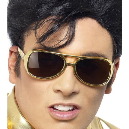Elvis Zonnebril, Goud van Smiffys koop je bij Partywinkel