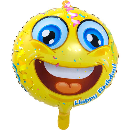 Emoticon Happy Birthday Folieballon - 45 cm van Folat koop je bij Partywinkel