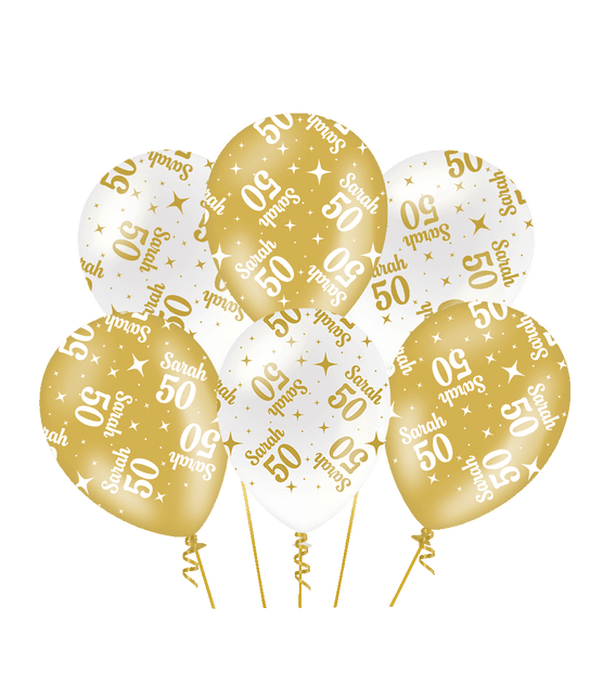 Fancy party latex ballonnen - Sarah 50 van Paper Dreams koop je bij Partywinkel